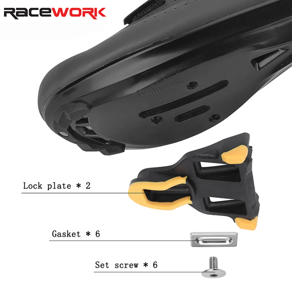 RACEWORK ロードバイクペダルナイロン自転車ロックペダルサイクリング
