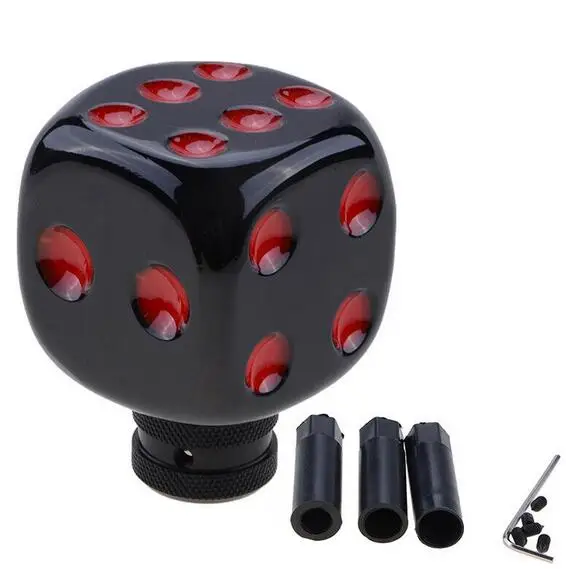 Universal Manual Dice Shape Car Resin Modified Gear Shift Knob Stick Lever Shifter