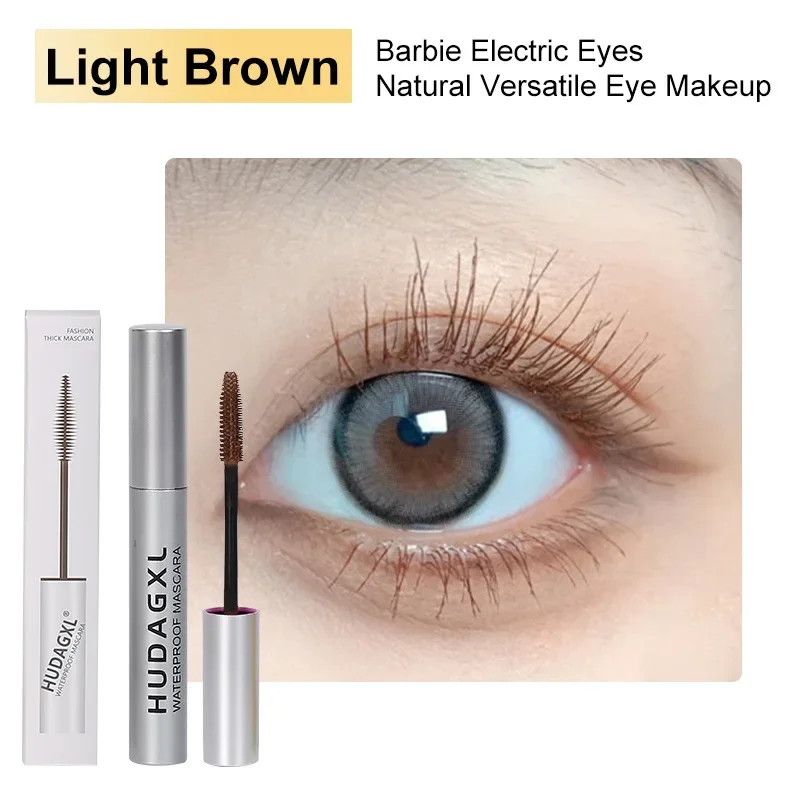 4D Mascara Thick Long Smudge-proof Ultra-Fine Brush Lengthens Eyelashes Fast Dry Brown Black Curling Mascara Comestic