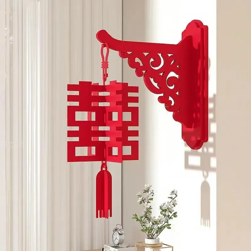 Chinese Wedding New Year Decoration Double Happiness Wedding Decoration Red Hanging Pendant Traditional Chinese Pendant Ornament