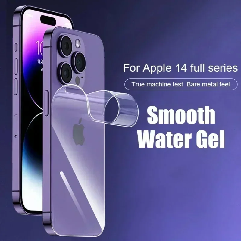 4 Unids. Película de Hidrogel para iPhone 17 16 11 12 13 14 15 Pro Max Película Trasera Protector de Pantalla para iPhone XR XS MAX 16 15 Plus Película Suave 2