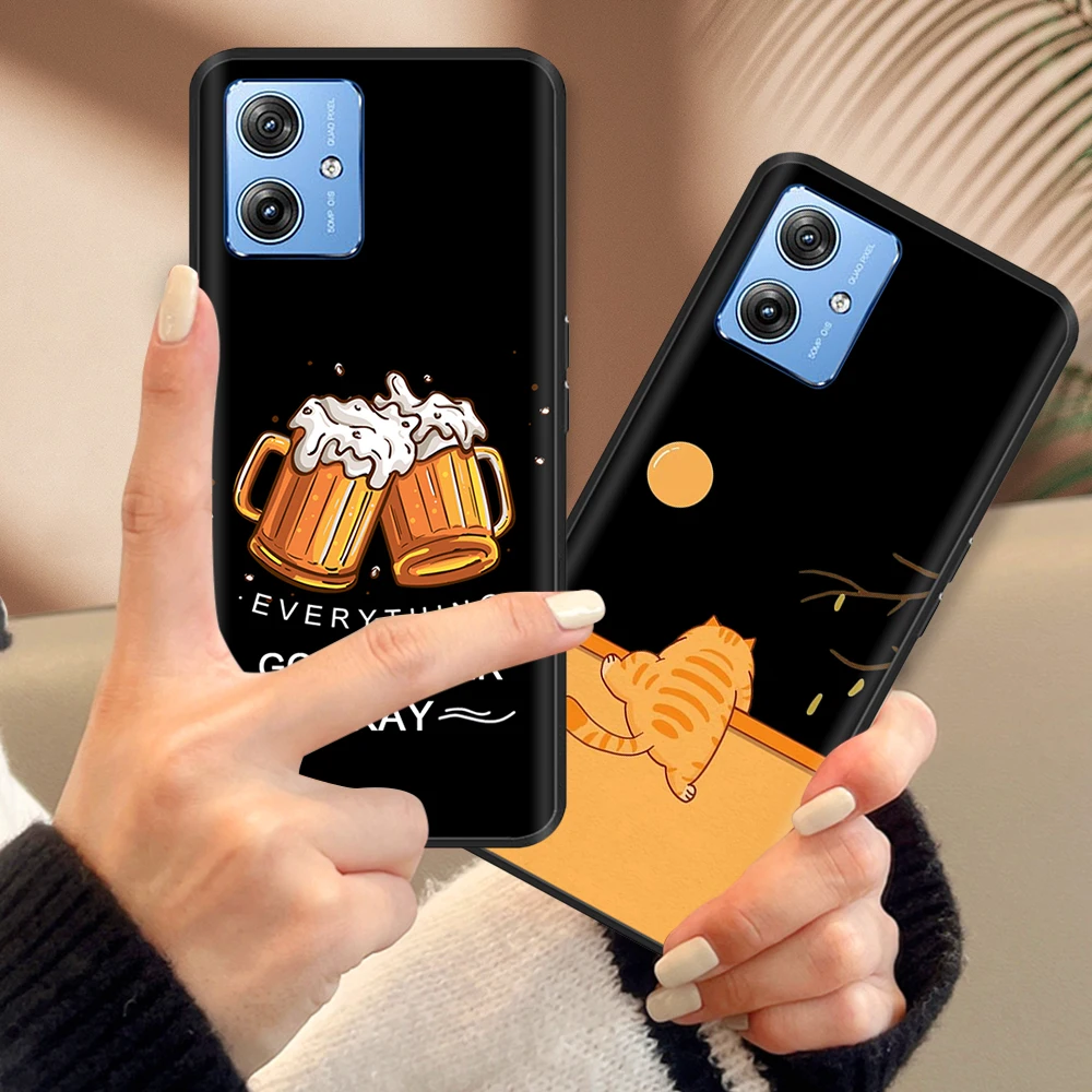 

For Motorola Moto G64 Case Cute Printed Soft Silicon Phone Case for Motorola G64 G G 64 Shockproof Bag Back Silicone Cover Funda