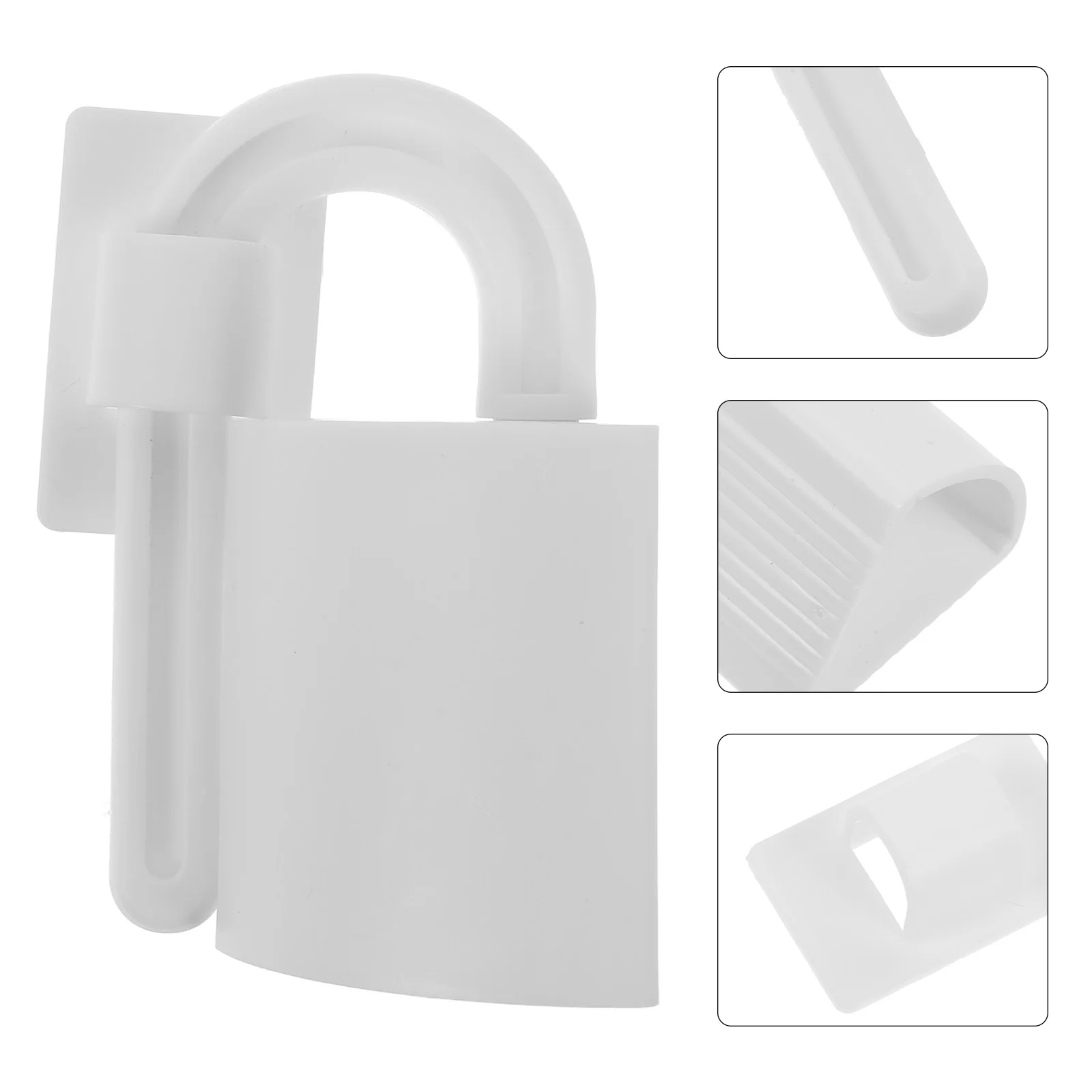 

4 Pcs Anti-pinch Security Door Card Stopper White Explosion-proof Stoppers for Kids Safety Child Proofing Guards