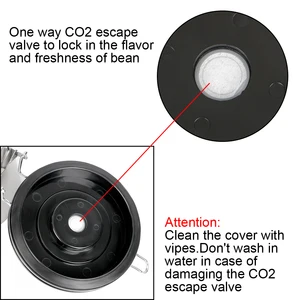 스테인레스 스틸 에너지 뚜껑 보존 신선도 보관 캐니스터 커피 용기 커피 원두를위한 CO2 밸브 프리미엄이 포함 된 커피 컨테이너 8 최고의 판매 캐니스터 - №2