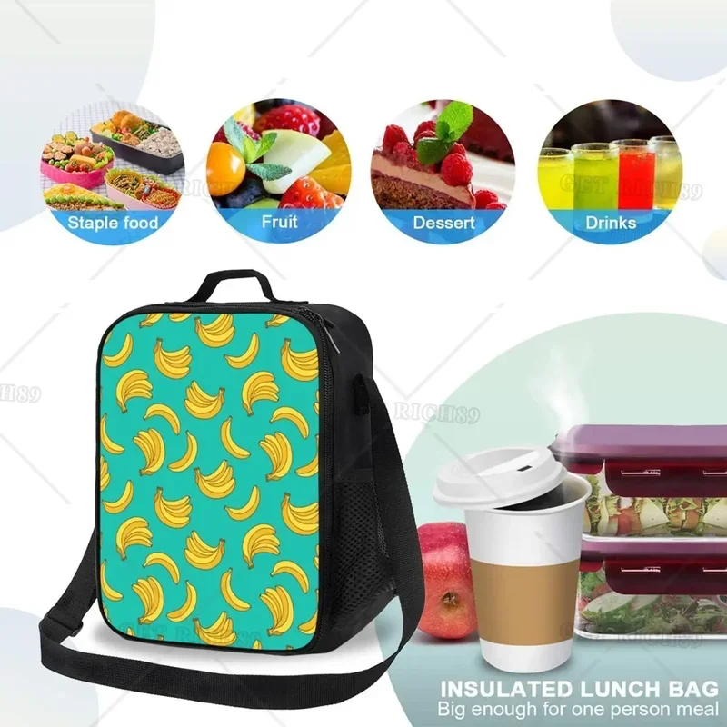 Decorative Design Theme,Insulated Lunch Bag for Women Men Reusable Leakproof Lunch Box for Adult Office Tote Bag Fit Travel