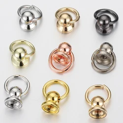 20set Round Head Rivet Studs with Pull Ring Buckle Assortment Kit for Diy  Purse Wallet Phone Case Handbag Rivet Studs Keychain