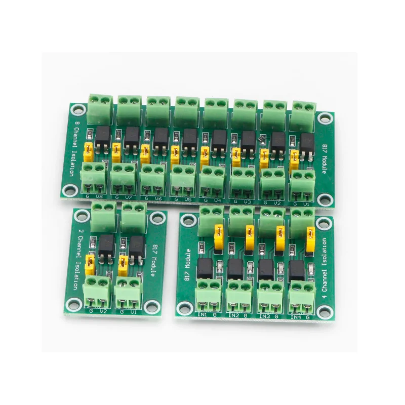 817 Optocoupler module 2/4/8 Multi PCB Board EL817/PC817 Optoisolator Voltage Control Drive Level Conversion Module