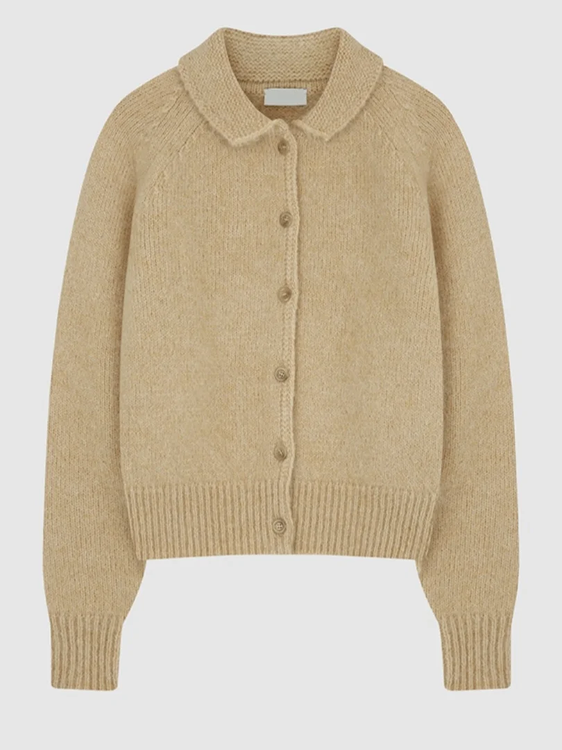 Ele – Cardigan ouvert tricoté bleu pour femme, coupe ample, lavable, toutes saisons, Long, Sve Crew Ne, pull d'extérieur