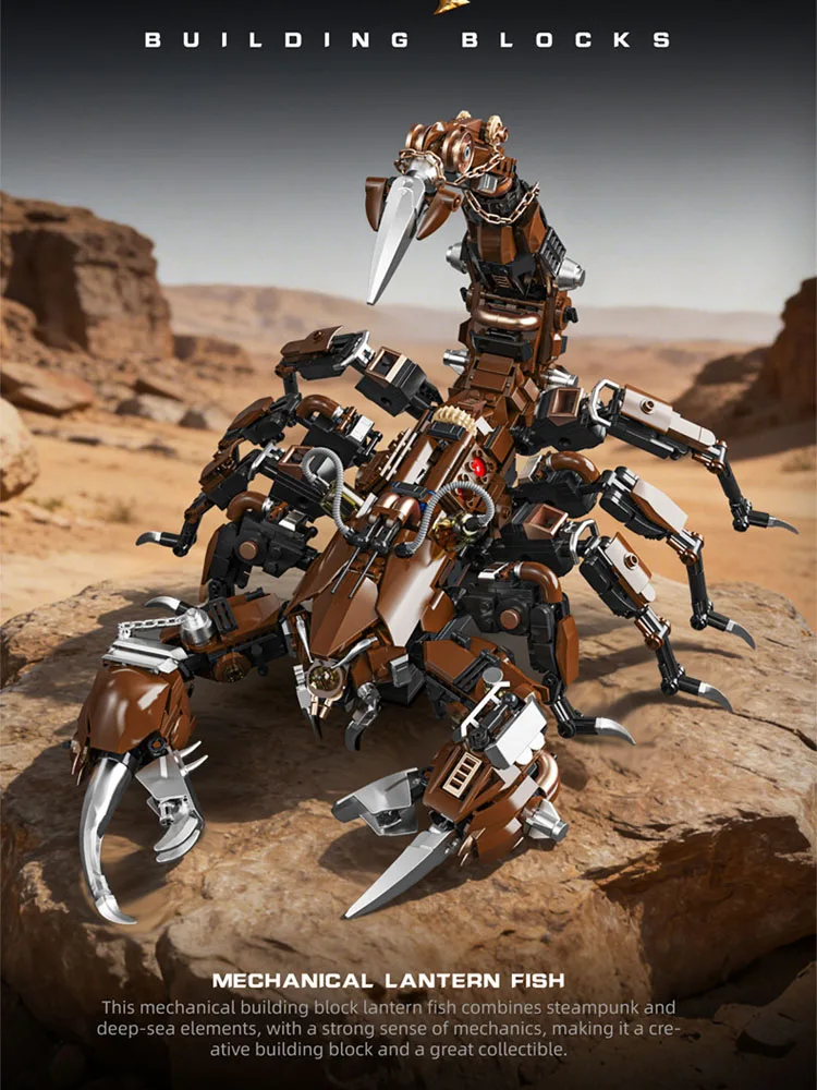 Idea Animals Battle Mecha Baustein Mechanischer Skorpion Roboter Mech Modell Bausteine Konstruktionsspielzeug Sammlerstück für Geschenke – Detail 1