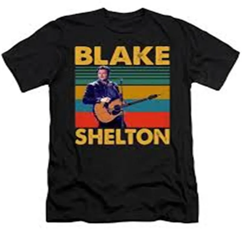 Blake Shelton Merch T-shirt Men Short Sleeve Tee Unisex Tops Clothes Causal Female Y2K Tops
