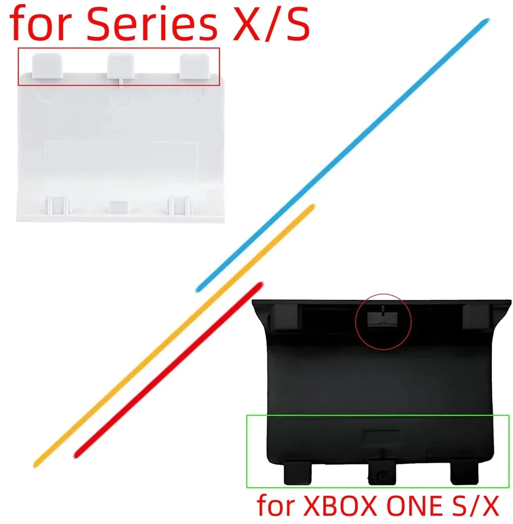 5/10 قطعة غطاء البطارية الخلفي استبدال ل Xbox SeriesX/S تحكم ل Xbox One S/X بطارية قذيفة غطاء الباب إصلاح أجزاء