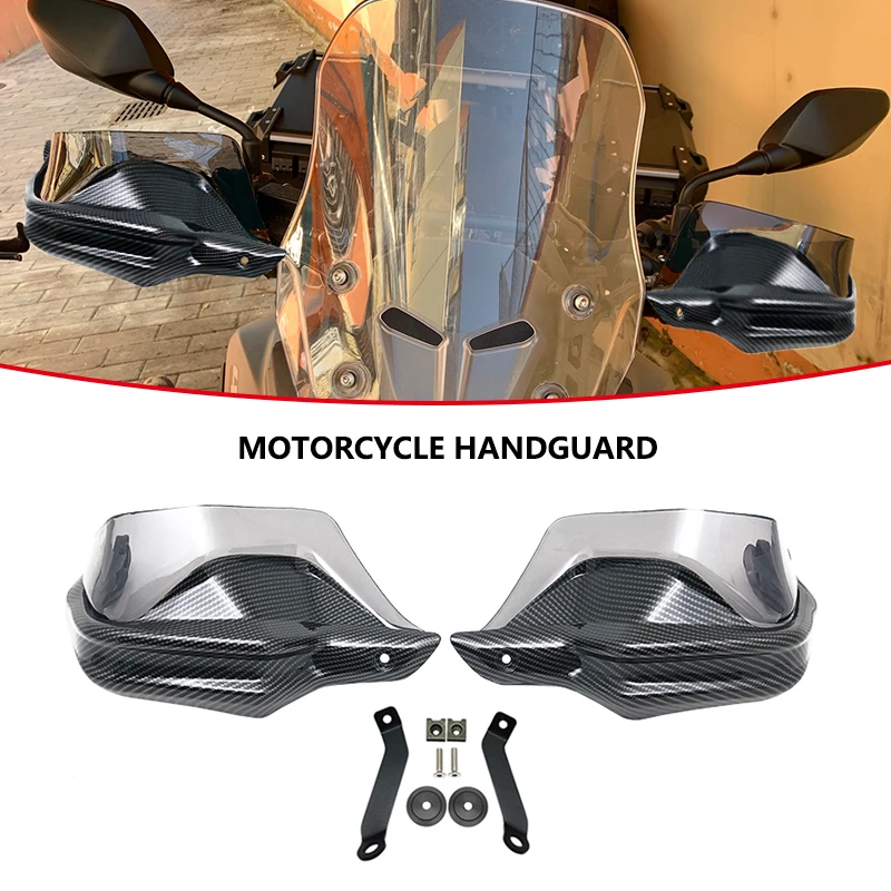 For HONDA NC750X DCT NC750S NC700X NC 750 X 2013-2023 Motorcycle Carbon Handguards Shield Guards Windshield Hand Wind Protection