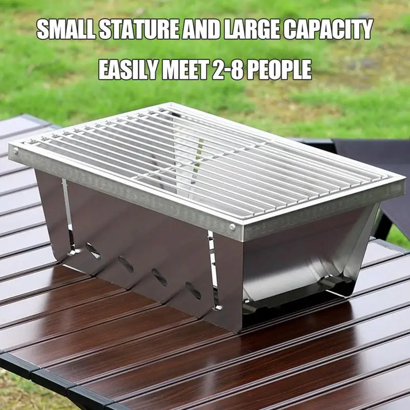 Portable Camping IGT Grill Foldable Bbq Stove Grill Charcoal Grill Barbecue Stove Firewood Heater Firepit Camping IGT Accessory