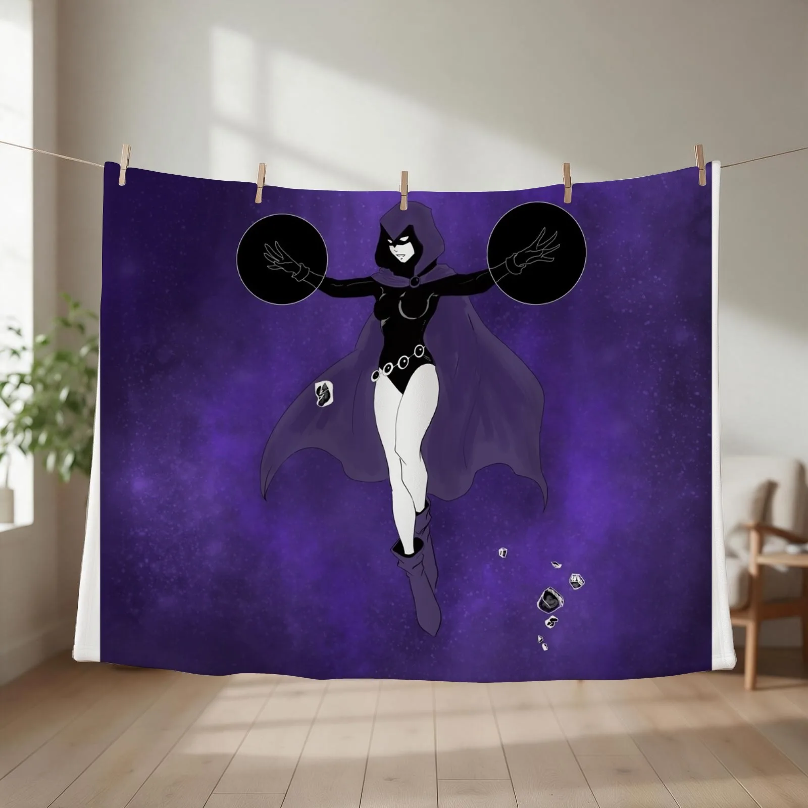 Raven Throw Blanket Heavy Luxury St Flannel Fabric for winter Blankets