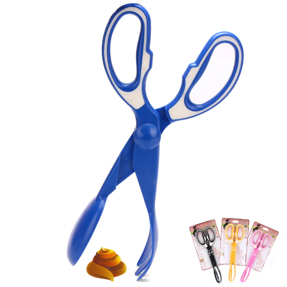 

30cm Pet Poop Picker for Dogs Eco Friendly Clamp Portable Waste Scooper Outdoor Home Use Scissor Shape Wide Grip Handle