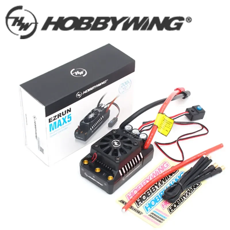 

Genuine Hobbywing EzRun Max5 V3 200A rc car ESC Speed Controller Waterproof Brushless ESC for 1/5 RC Car