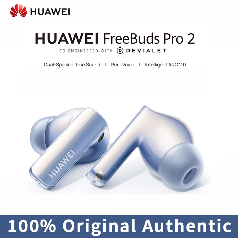 Интеллектуальные наушники-вкладыши Huawei FreeBuds Pro 2 с 4 микрофонами и шумоподавлением, Bluetooth 5.2