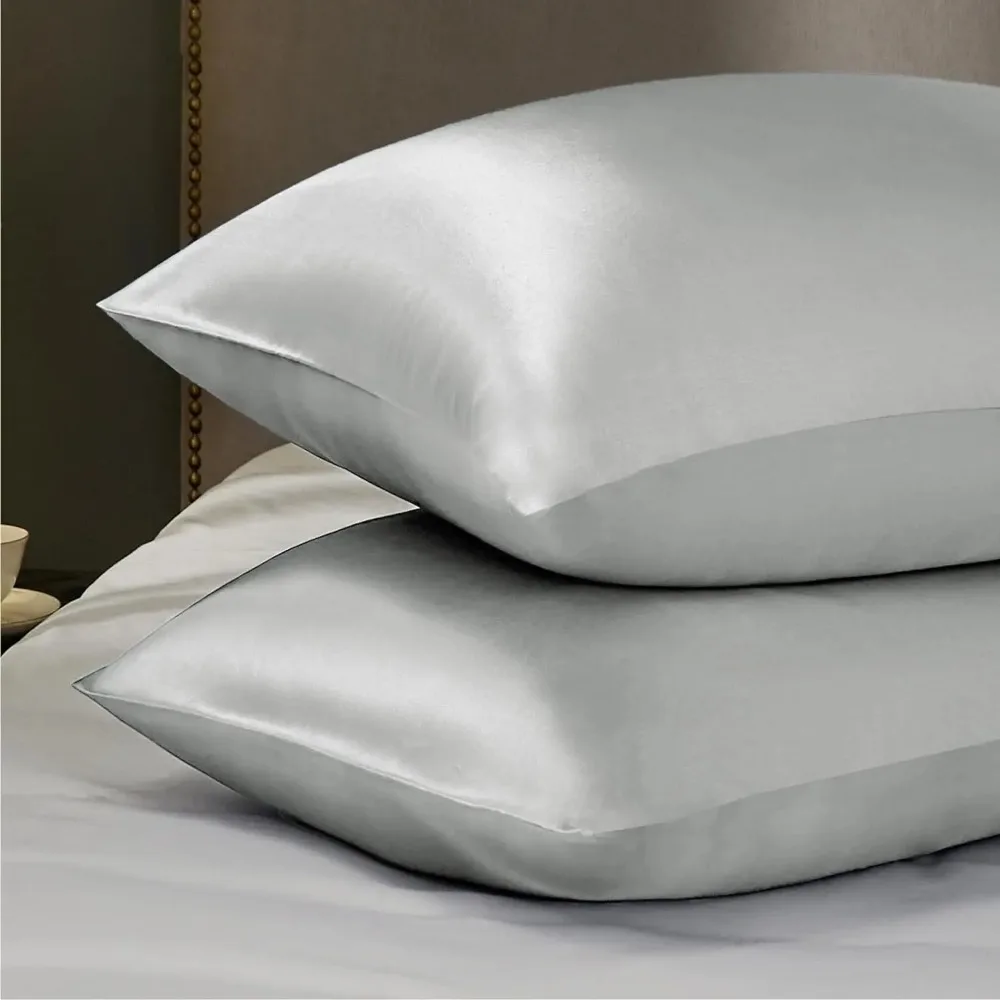 Bedsure Satin Pillowcase for Hair and Skin Queen - 2 Pack 20x30 inches -Pillow Cases Set of 2 with Envelope Closure