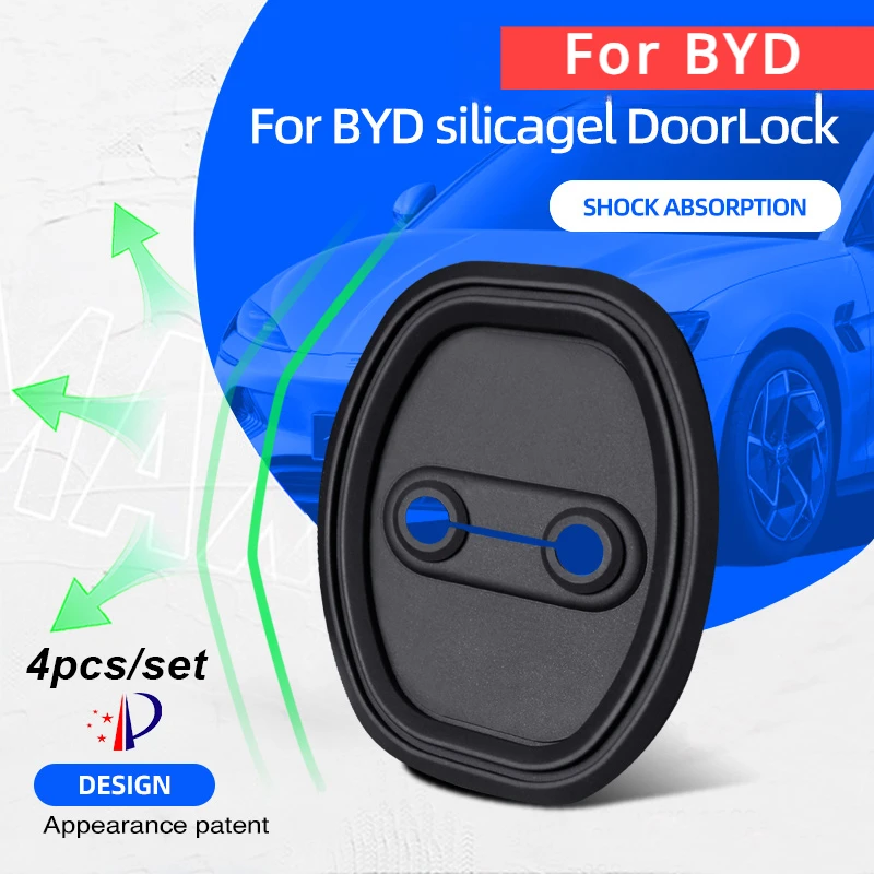 

4pcs/set Car Door Lock Protection Cover Case for BYD Atto 3 Han EV 600 Yuan Dolphin E2 Song PRO Max Tang DM 2018 Qin PLUS