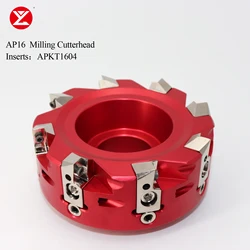 AP16 Milling Cutter Head 90 Degrees Shoulder Micro Adust Cutterhead for APKT1604 Inserts Milling With Aluminum