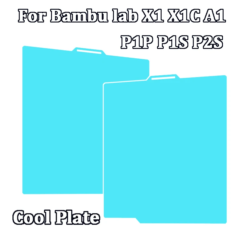 

Cool Plate P2S Build Plate 257x257mm Double Sided Heated Bed Build Plate For Bambu Lab P1P P1S A1 X1 X1C X1E 3D Printers