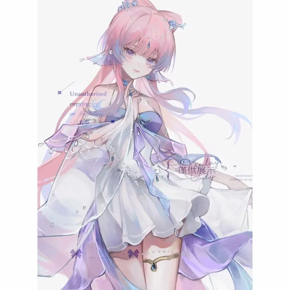 원신 임팩트 주변기기 코랄 팰리스 하트 아크릴 게임 및 애니메이션 정교한 팬 아트 스탠드, 베스트 프렌드 데스크탑 선물