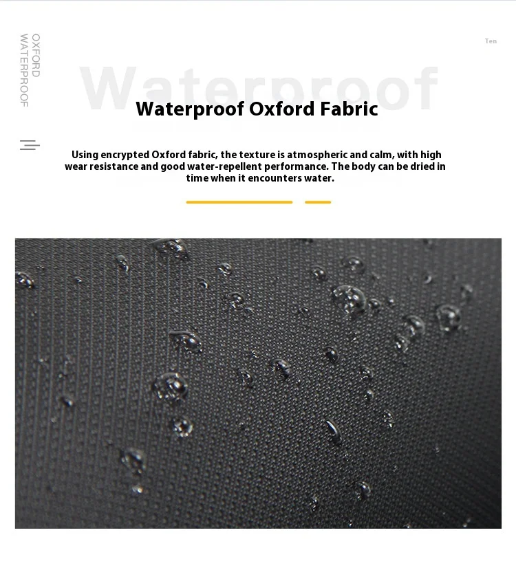 Vertical File Bag Large Capacity Waterproof One Shoulder Portable Crossbody Bag 12 Inch Ipad Bag Business Style - Image 6