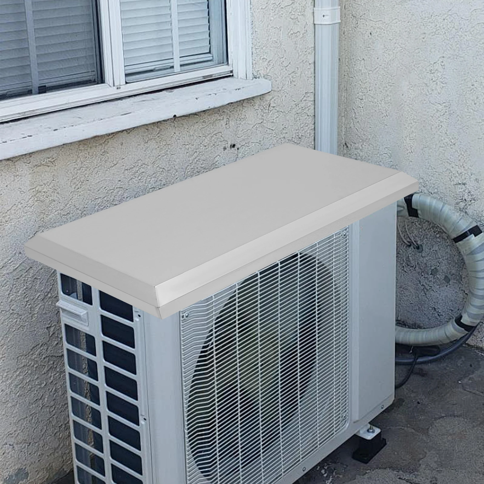 

Air Conditioner Cover, 88*38*5cm Outdoor AC Unit Protection And Rain Cover Stainless Steel Material for Air Conditioner