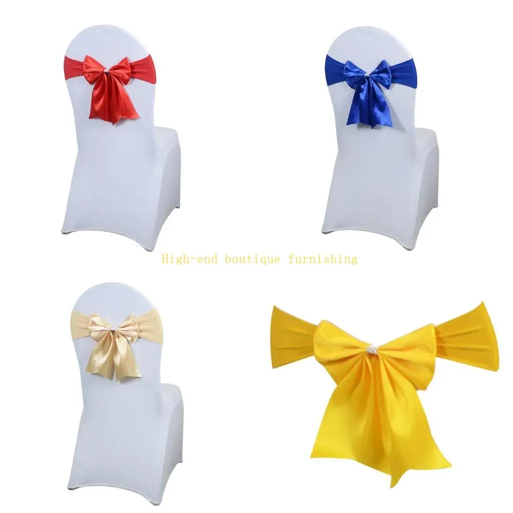 

L9NB Polyester Chefe Clain Sash Bow