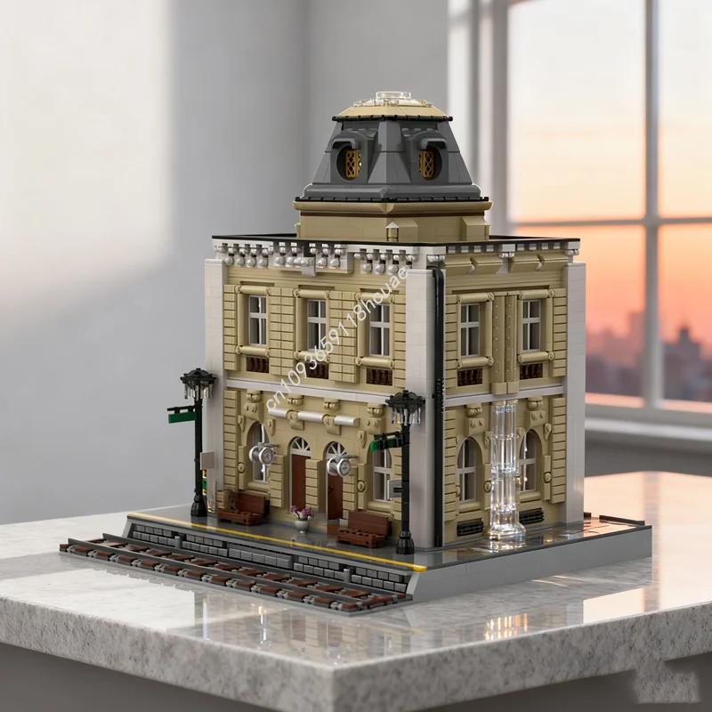 

5665pcs MOC New Train Station Model Building Blocks Architecture DIY Idea Education Christmas Gifts Brick Kids Toy Birthday