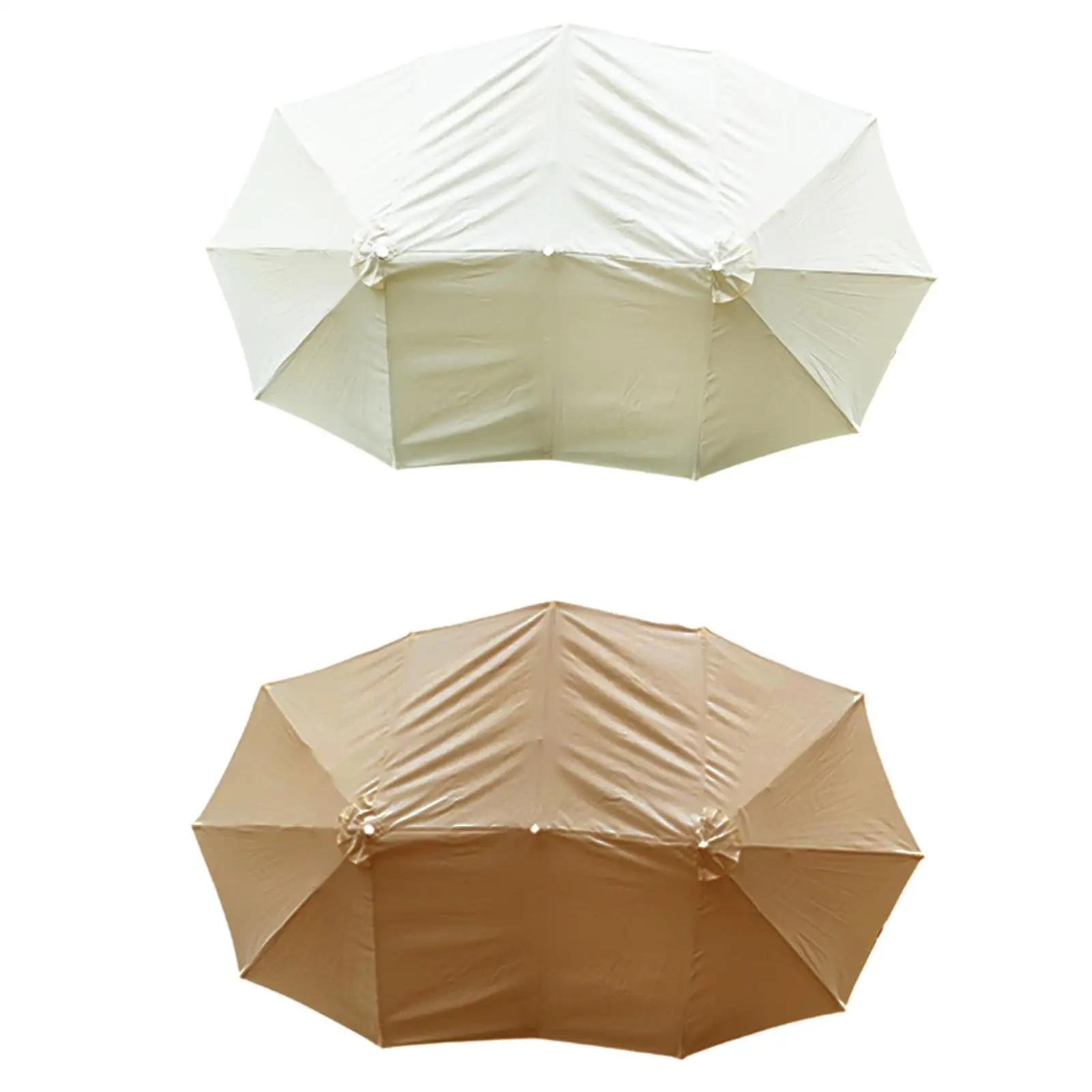 Replacement Cloth for Three Heads Umbrella Cover, Weatherproof, Patio Umbrella Canopy Cover for Patio Courtyard Garden