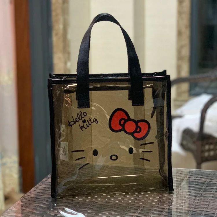 Sanrio Hello Kitty Tote Case borsa cosmetica borsa da toilette di grande capacità borsa da viaggio portatile per ragazze borsa da lavaggio