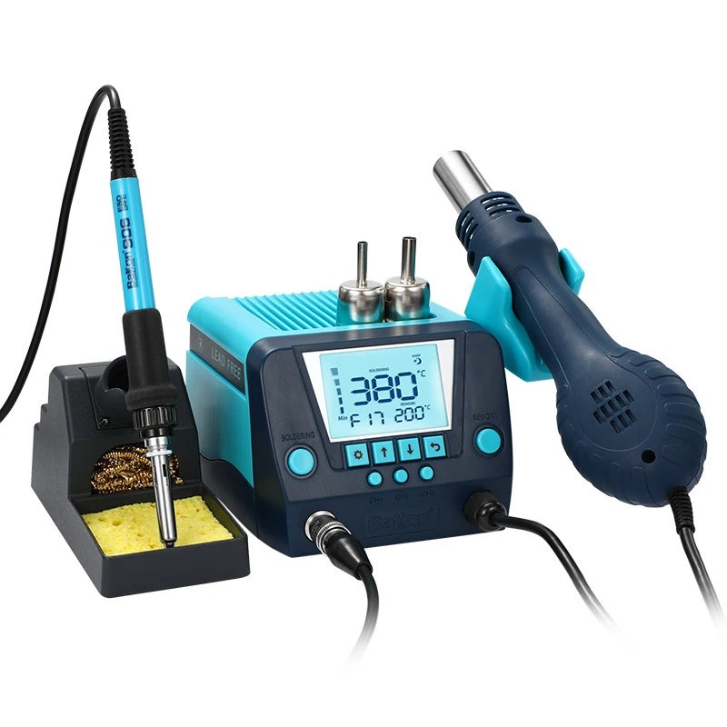 

hot air gun welding station 550W electronic maintenance and disassembly welding station 2-in-1 BK880 electric soldering iron