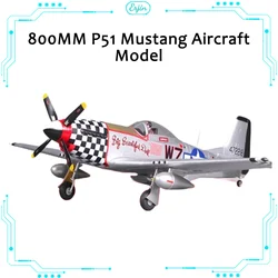 Fms 800mm P51 Mustang Fixed Wing Electronic Remote Control Model Aircraft Birthday Gift World War Ii True Aircraft Model