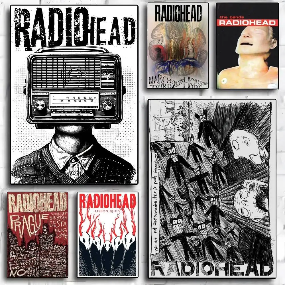Hot Rock Band R-Radiohead Album Poster High Quality Print Home Decor Wall Art Mural Room Bar Decoration