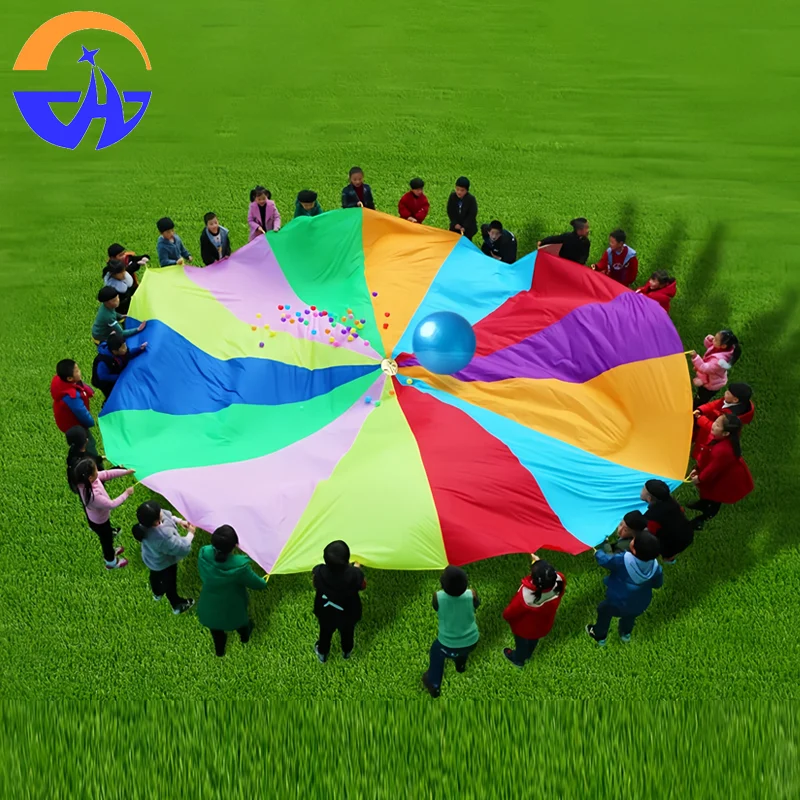 Parasolka tęczowa: zabawka sportowa dla dzieci na świeżym powietrzu i rekwizyt do interakcji rodzic-dziecko w przedszkolach