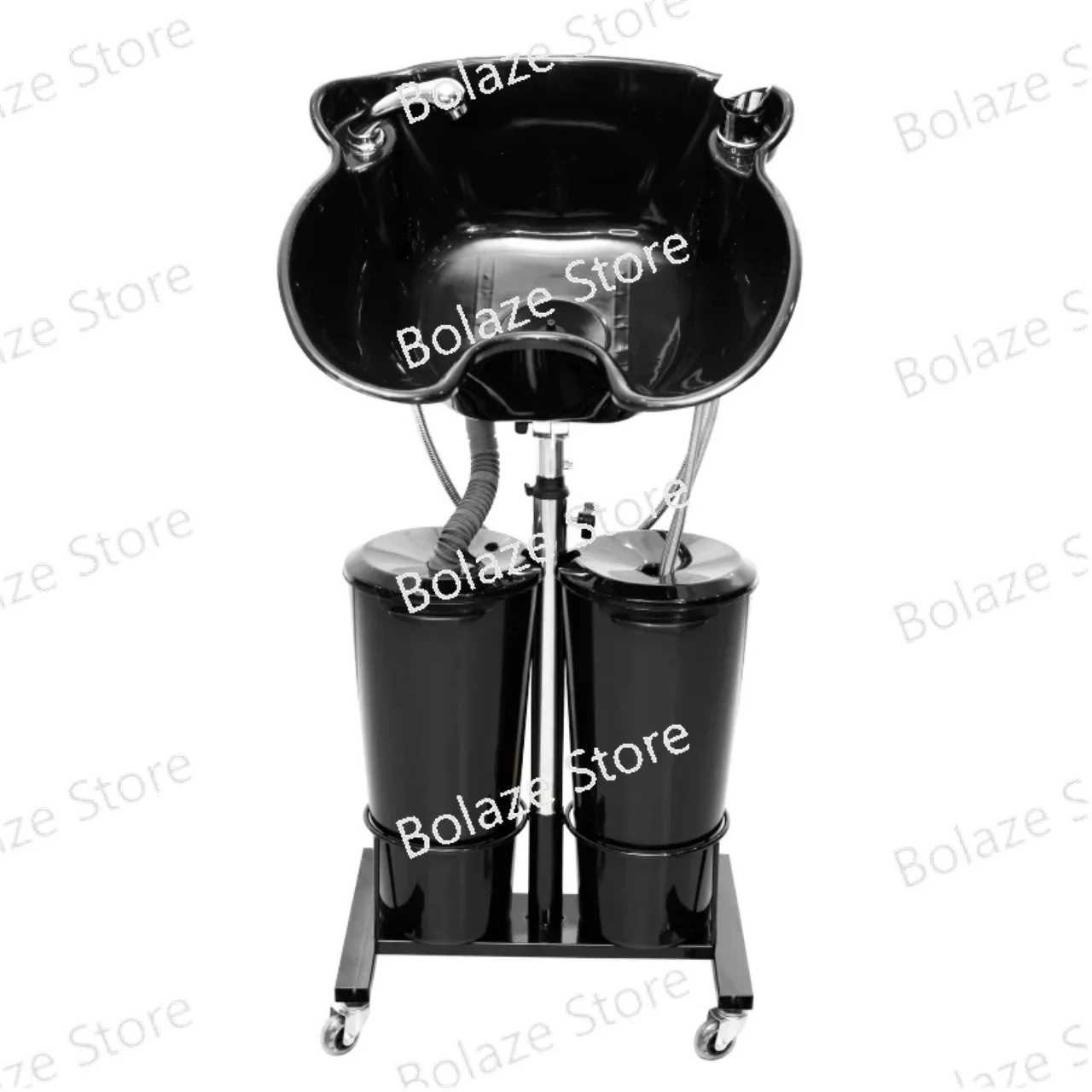 Patient pregnant elderly barber shop sitting shampoo chair hair salon moving vertical wash basin wash basin