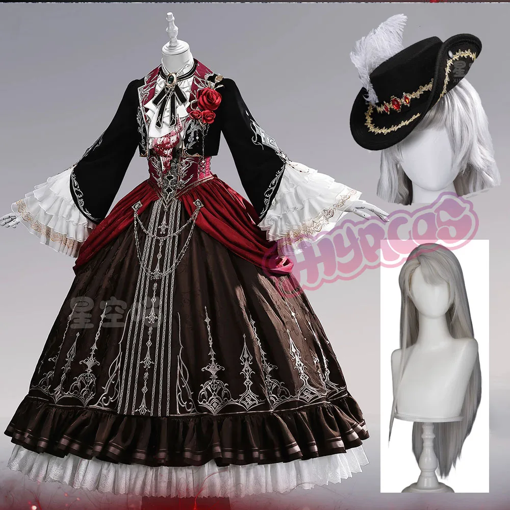 Love And Deepspace Silver Winged Devil MC Heroines Cosplay Costume Hat Wig Uniform Halloween Carnival Party Play Role Clothes