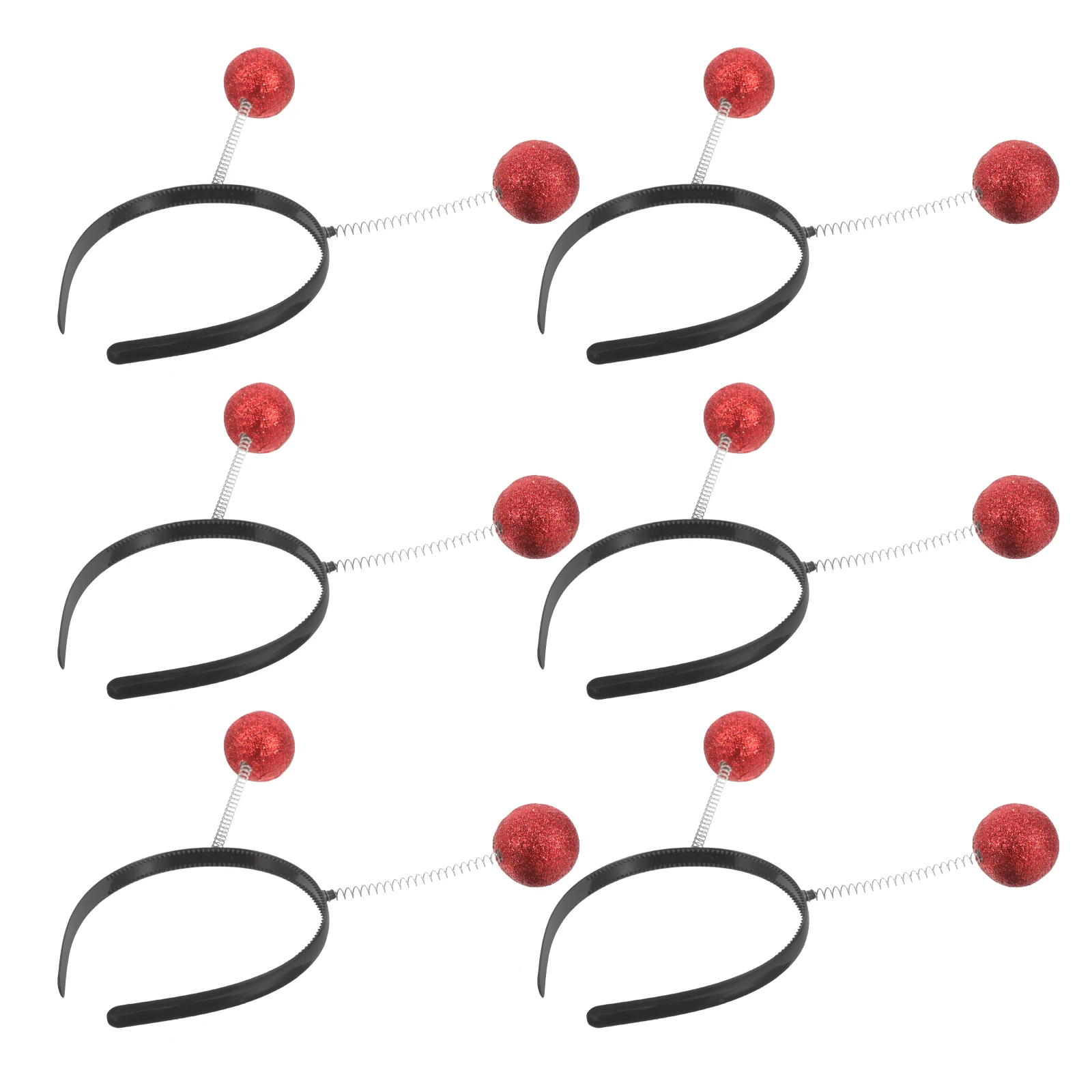 

6 Pcs Foam Ball Headband Party Hair Accessory Headdress Headwear Makeup Hoop for Christmas