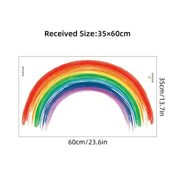 8 best sales מדבקת קיר קשת בענן - №5