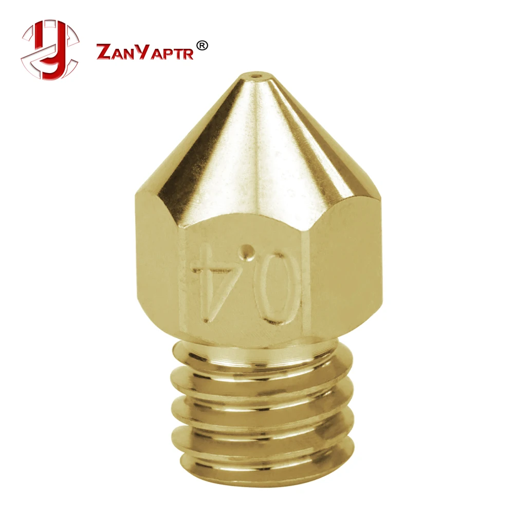 Swiss MK8 Brass Nozzle M6 Thread 1.75MM Filament for 3D Printers Hotend J-head CR10 Heat block Ender3 Hotend