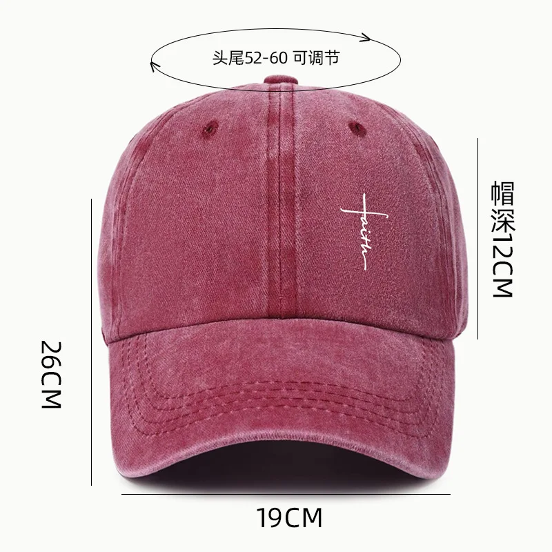Retro Gewaschene Wasserabweisende Unisex Baseball-Kappe mit Kreuzmuster - Weiche, Atmungsaktive, Verstellbare Dad-Mütze – Detail 8