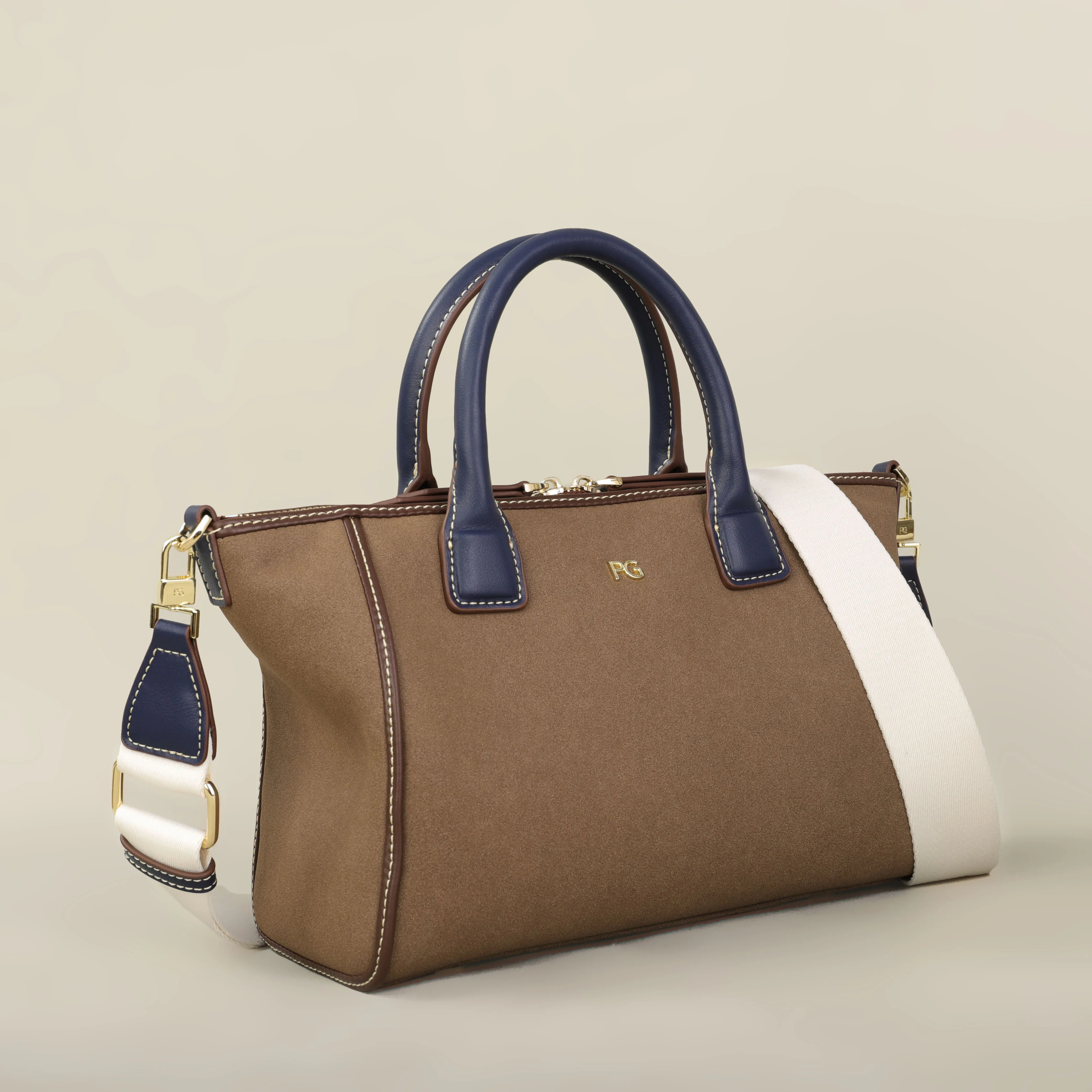 PG Damen Luxus-Tragetasche, Große Kapazität, Schulterhandtasche, Modisches Designer-Design, Casual, Hochwertig, Minimalistisch, Elegante Tasche – Detail 13