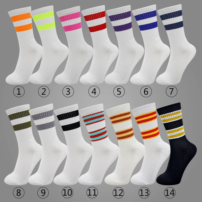 Compare with similar Items Autumn and winter cotton socks men's casual mid-barrel striped wild trend terry sports available