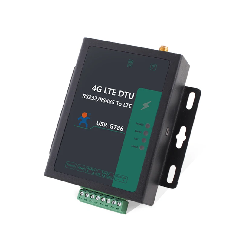 Industrial 4G LTE DTU USR-G786 Serial Port RS232 RS485 To 4G LTE Server Converter IOT Device