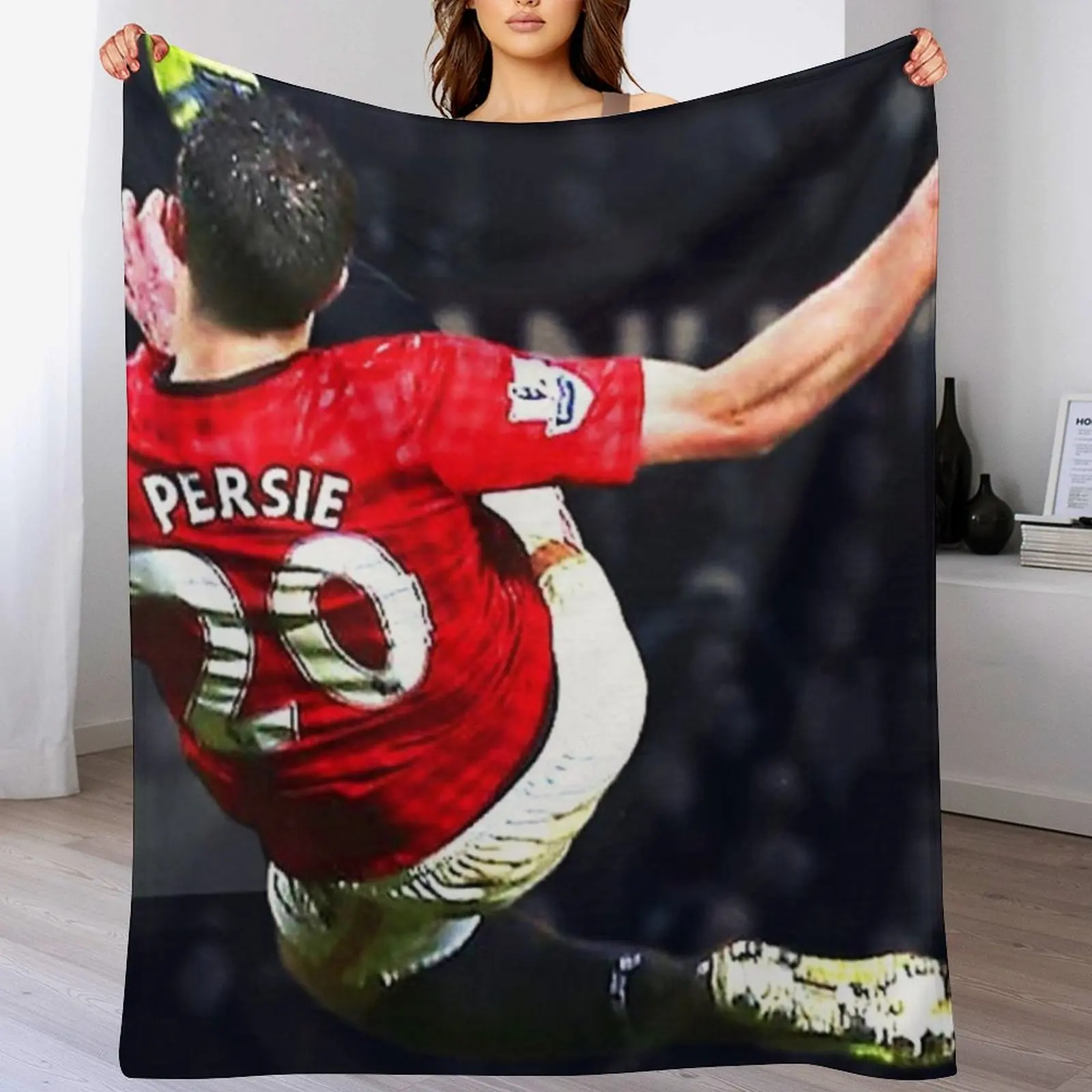 Robin Van Persie Throw Blanket warm for winter blankets and throws Blankets