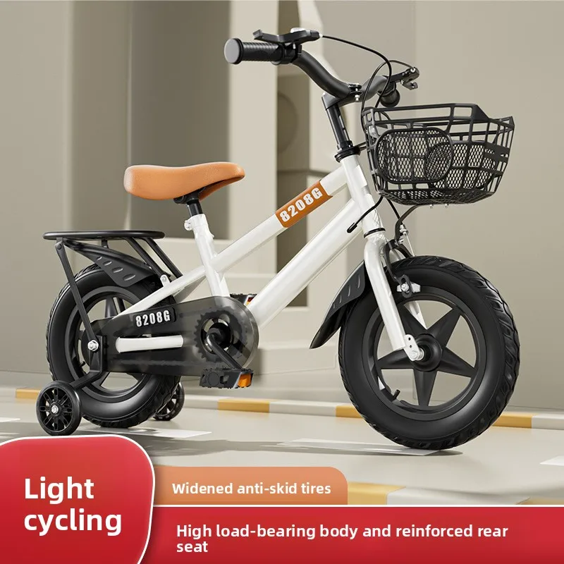 

Children Bicycle 2 12 Years Kids Pedal Bike 12 14 16 18 Inch with Training Wheels Durable Lightweight Safe Fun Cartwheel Ride