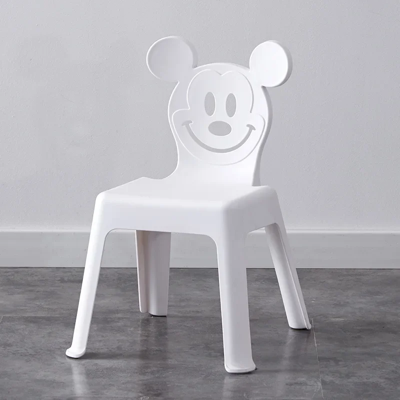 Kindergarten backrest baby stool simple thickened plastic chair home non-slip lovely children's dining chair