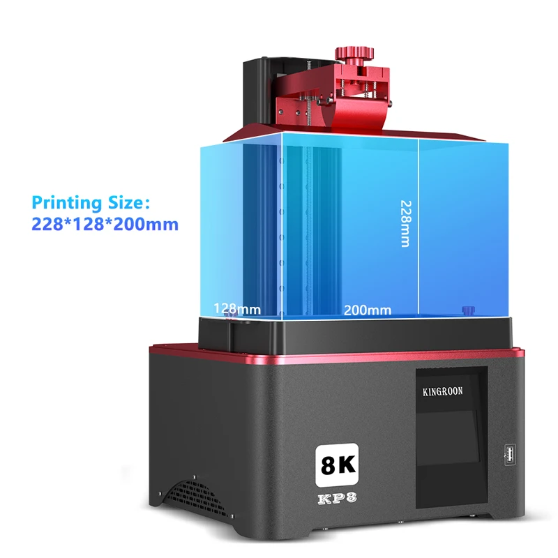 Kingroon KP8 8K LCD 3d Printer Large Build Size 3d Printer Resin for jewelry kids