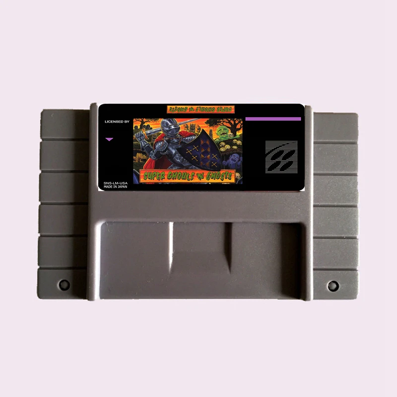 Super Ghouls 'N Ghosts NTSC 16 Bit Big Gray Game Card For 46Pin USA Game Player